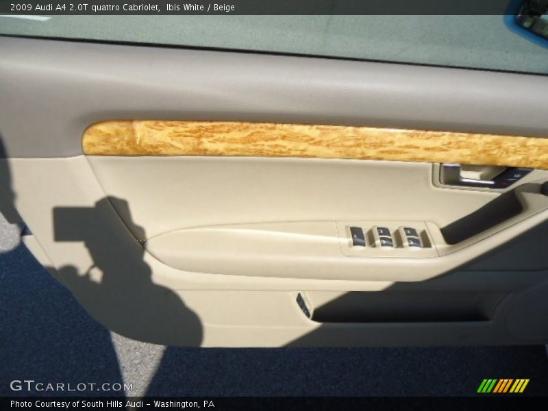 Ibis White / Beige 2009 Audi A4 2.0T quattro Cabriolet