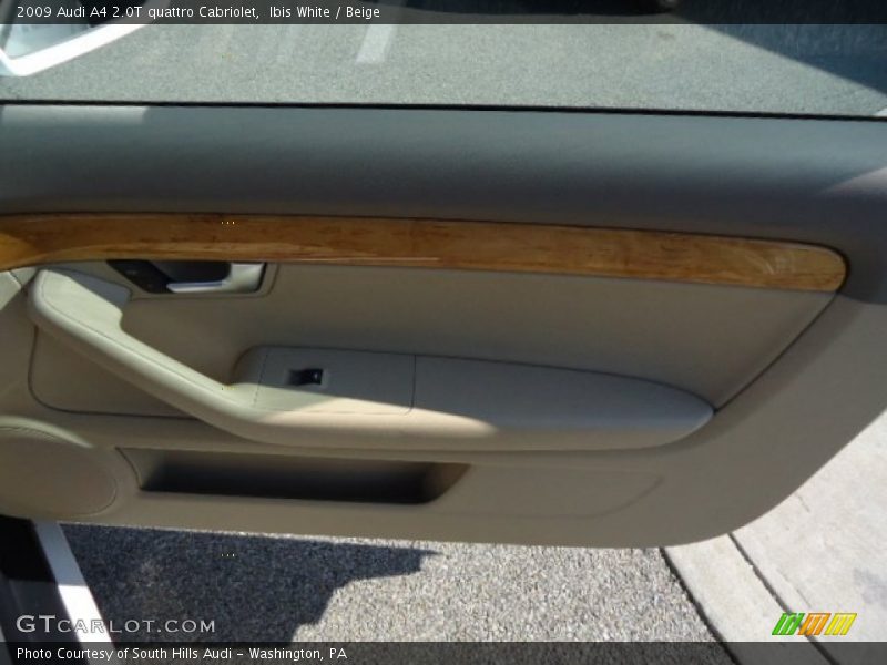 Ibis White / Beige 2009 Audi A4 2.0T quattro Cabriolet