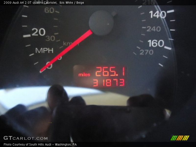 Ibis White / Beige 2009 Audi A4 2.0T quattro Cabriolet