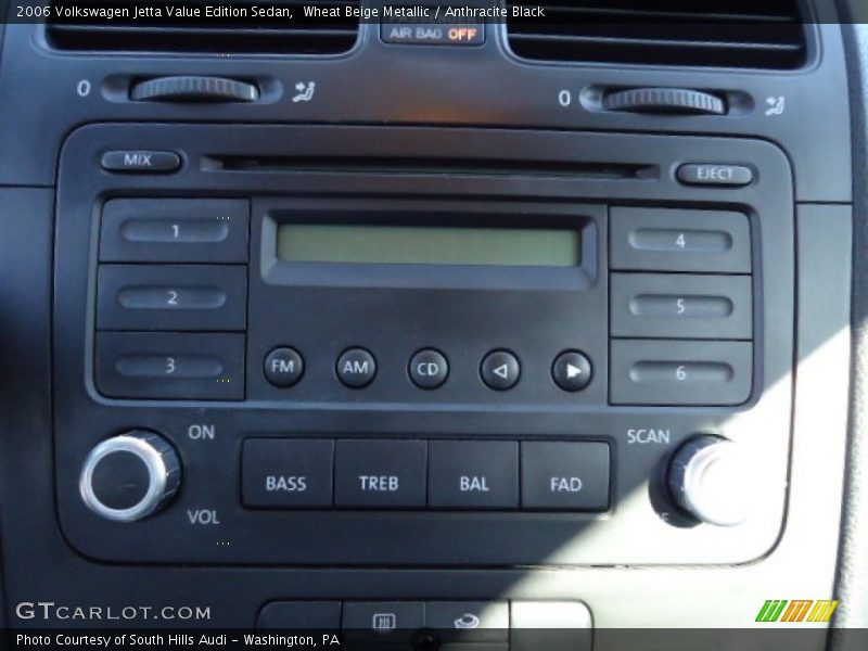 Wheat Beige Metallic / Anthracite Black 2006 Volkswagen Jetta Value Edition Sedan