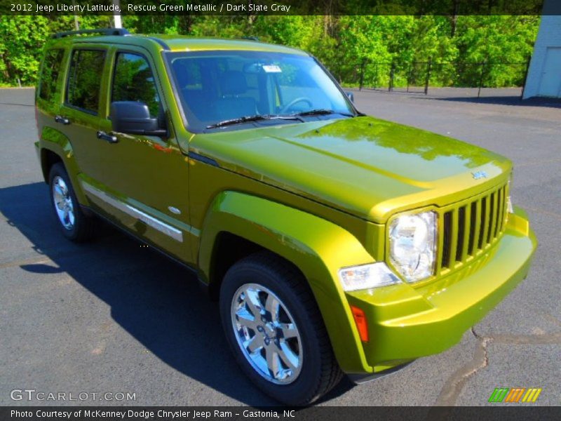 Rescue Green Metallic / Dark Slate Gray 2012 Jeep Liberty Latitude