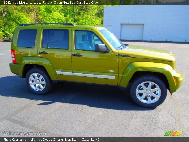 Rescue Green Metallic / Dark Slate Gray 2012 Jeep Liberty Latitude