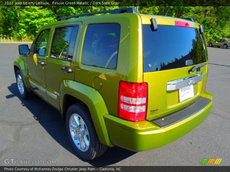 Rescue Green Metallic / Dark Slate Gray 2012 Jeep Liberty Latitude