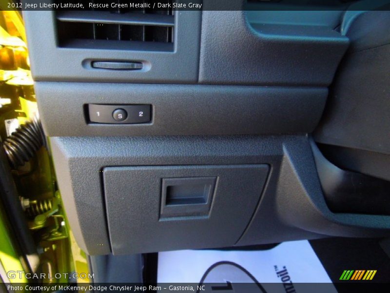 Rescue Green Metallic / Dark Slate Gray 2012 Jeep Liberty Latitude