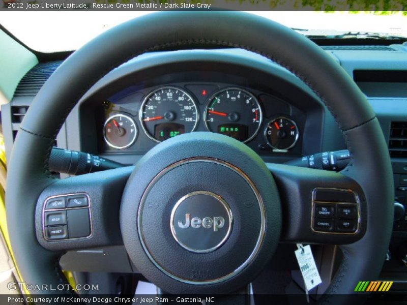 Rescue Green Metallic / Dark Slate Gray 2012 Jeep Liberty Latitude