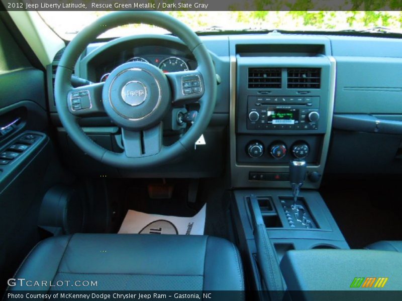Rescue Green Metallic / Dark Slate Gray 2012 Jeep Liberty Latitude