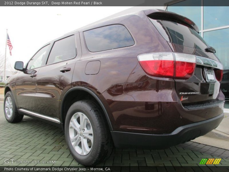 Deep Molten Red Pearl / Black 2012 Dodge Durango SXT
