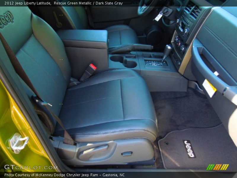 Rescue Green Metallic / Dark Slate Gray 2012 Jeep Liberty Latitude