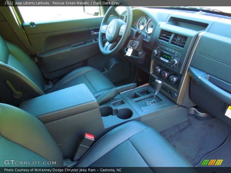 Rescue Green Metallic / Dark Slate Gray 2012 Jeep Liberty Latitude