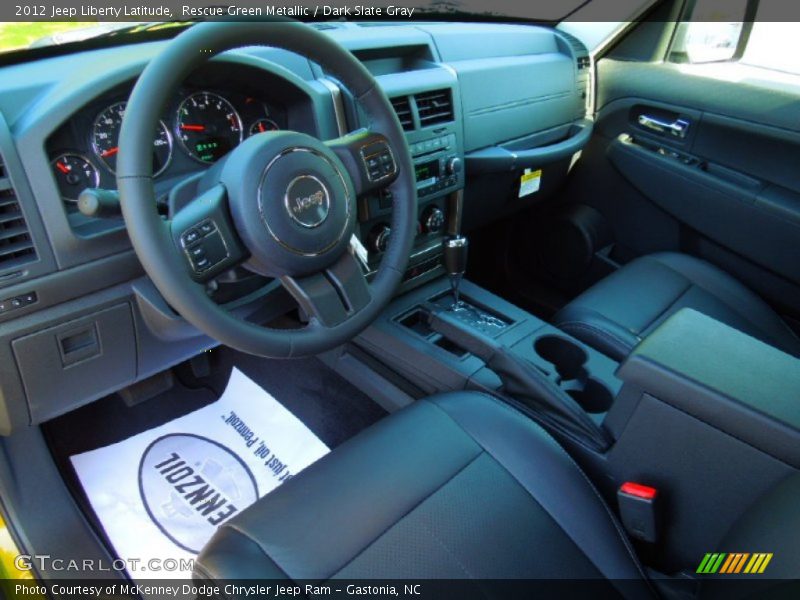 Rescue Green Metallic / Dark Slate Gray 2012 Jeep Liberty Latitude