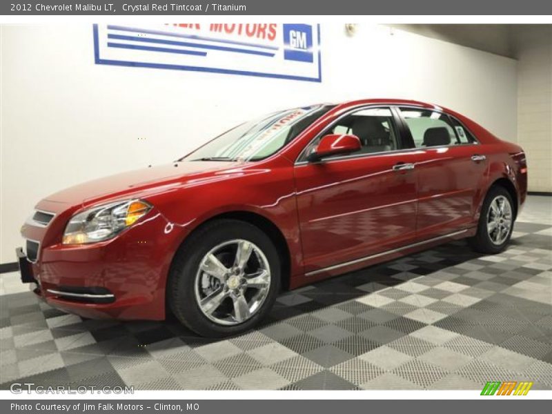 Crystal Red Tintcoat / Titanium 2012 Chevrolet Malibu LT