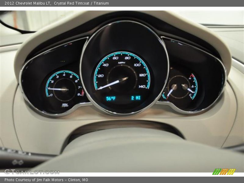 Crystal Red Tintcoat / Titanium 2012 Chevrolet Malibu LT