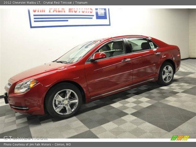 Crystal Red Tintcoat / Titanium 2012 Chevrolet Malibu LT