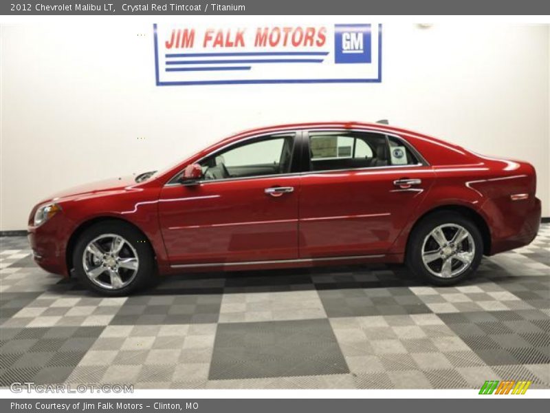 Crystal Red Tintcoat / Titanium 2012 Chevrolet Malibu LT