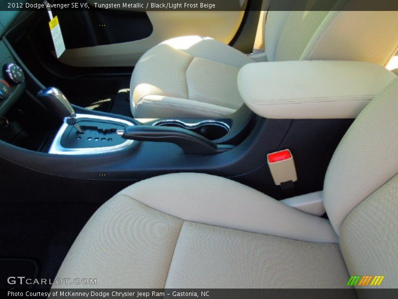 Tungsten Metallic / Black/Light Frost Beige 2012 Dodge Avenger SE V6