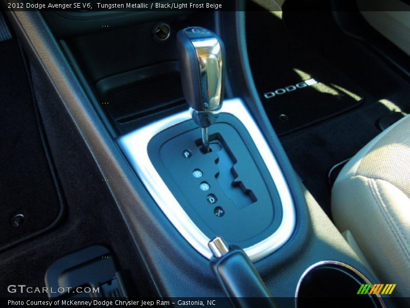 Tungsten Metallic / Black/Light Frost Beige 2012 Dodge Avenger SE V6