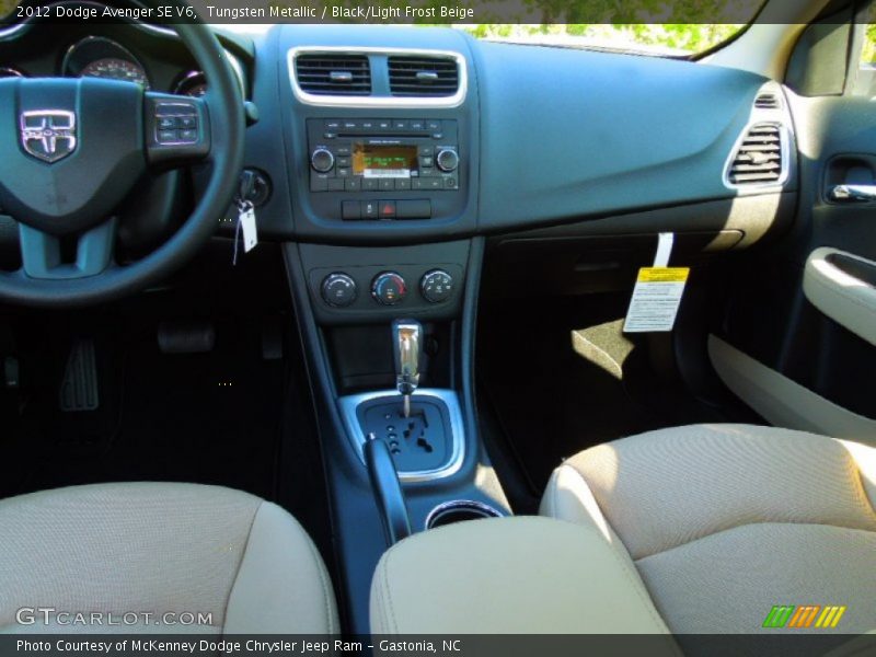 Tungsten Metallic / Black/Light Frost Beige 2012 Dodge Avenger SE V6