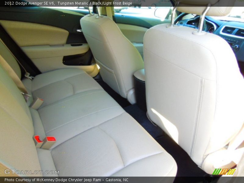 Tungsten Metallic / Black/Light Frost Beige 2012 Dodge Avenger SE V6