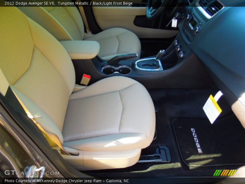 Tungsten Metallic / Black/Light Frost Beige 2012 Dodge Avenger SE V6