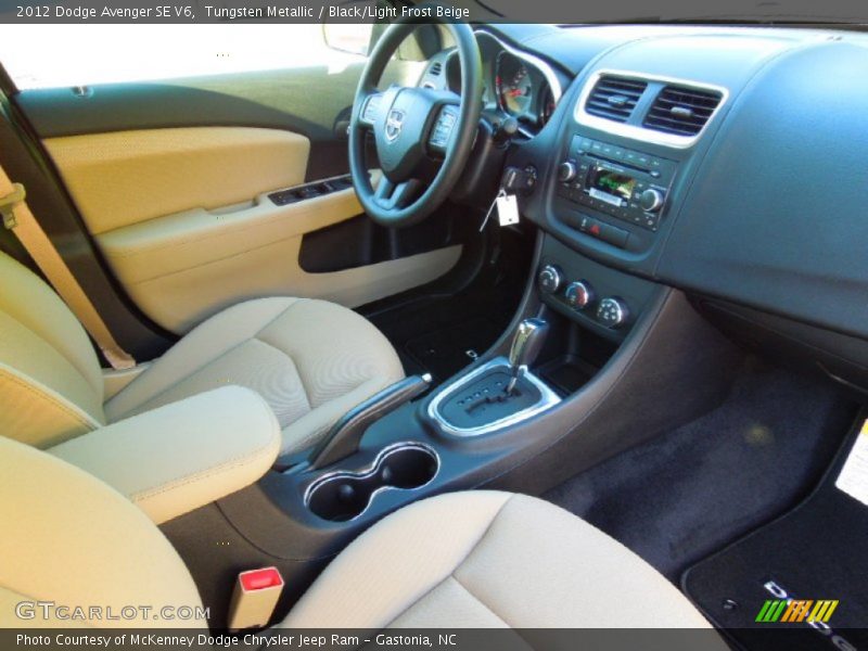 Tungsten Metallic / Black/Light Frost Beige 2012 Dodge Avenger SE V6