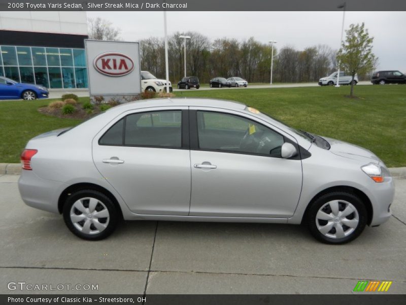 Silver Streak Mica / Dark Charcoal 2008 Toyota Yaris Sedan
