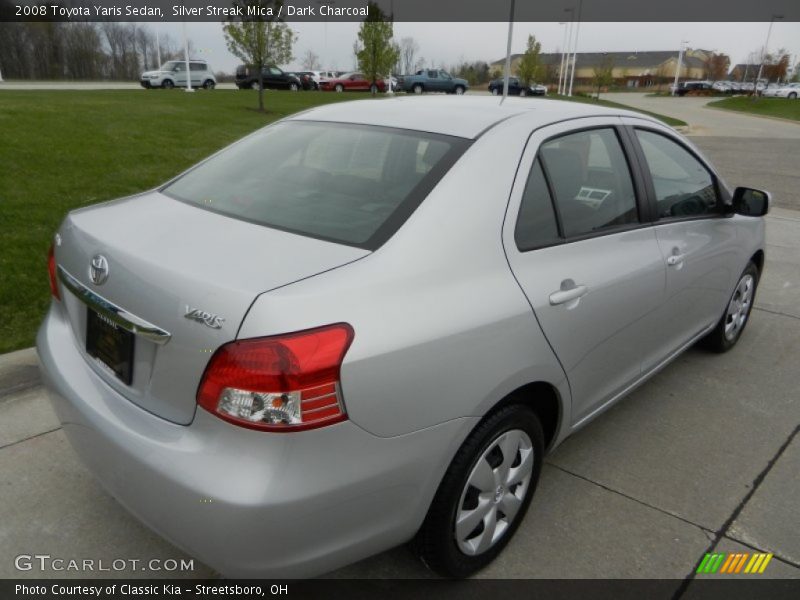 Silver Streak Mica / Dark Charcoal 2008 Toyota Yaris Sedan