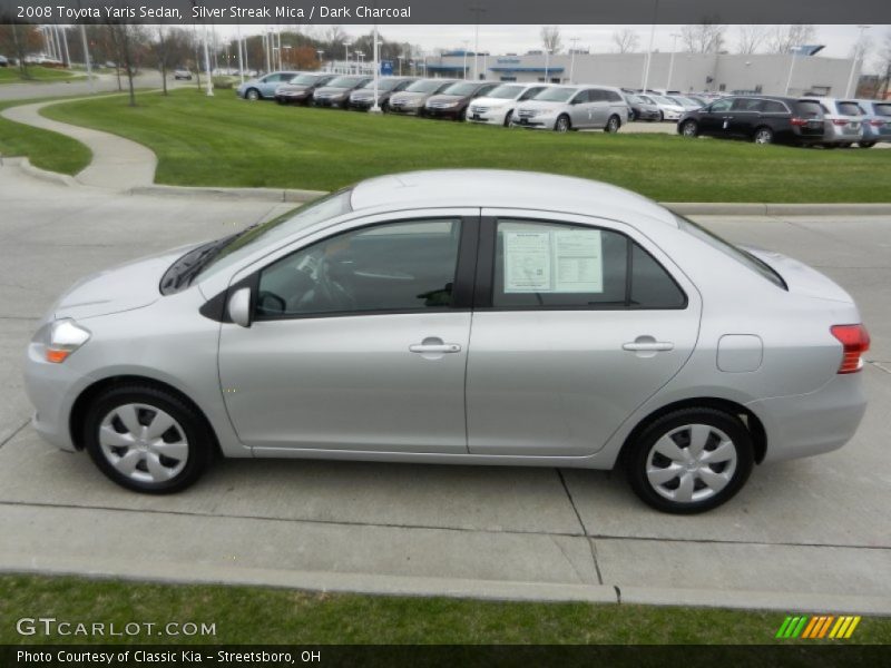 Silver Streak Mica / Dark Charcoal 2008 Toyota Yaris Sedan
