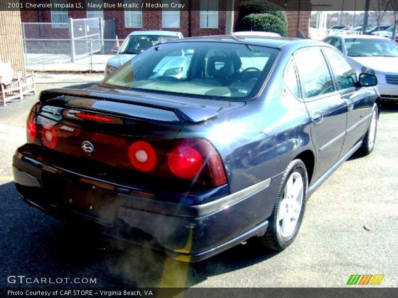 Navy Blue Metallic / Medium Gray 2001 Chevrolet Impala LS