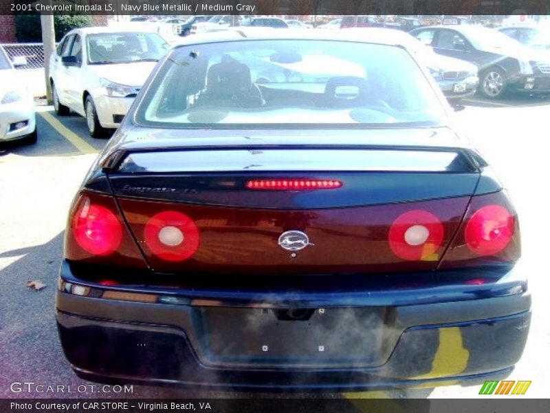 Navy Blue Metallic / Medium Gray 2001 Chevrolet Impala LS