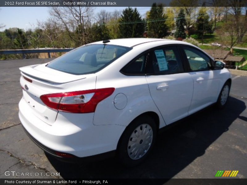 Oxford White / Charcoal Black 2012 Ford Focus SE SFE Sedan