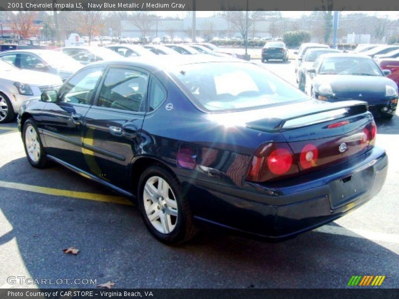 Navy Blue Metallic / Medium Gray 2001 Chevrolet Impala LS