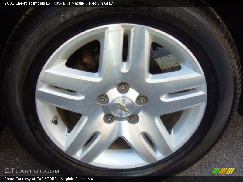Navy Blue Metallic / Medium Gray 2001 Chevrolet Impala LS