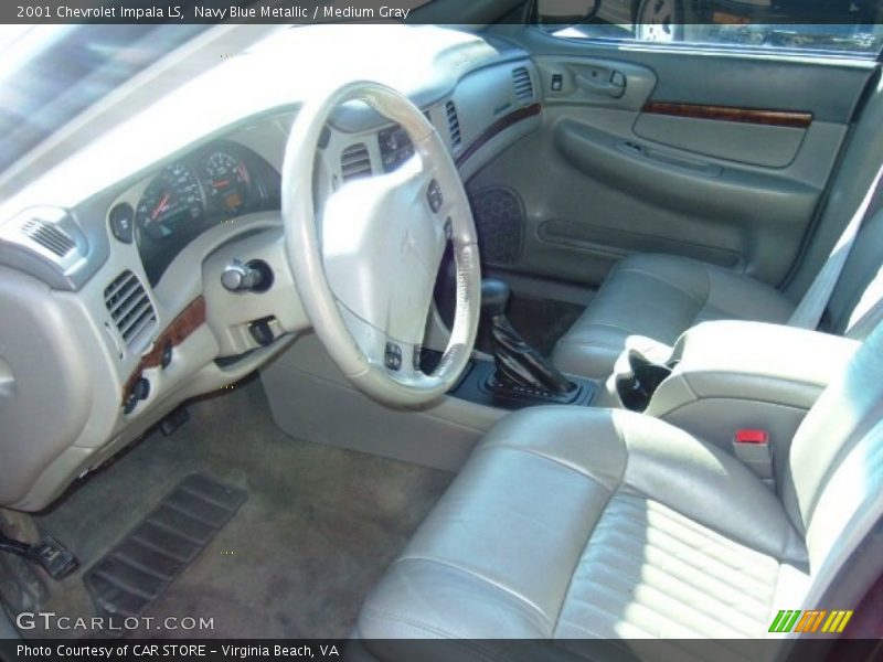 Navy Blue Metallic / Medium Gray 2001 Chevrolet Impala LS