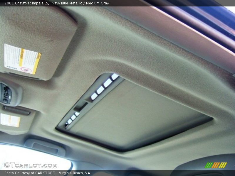 Navy Blue Metallic / Medium Gray 2001 Chevrolet Impala LS