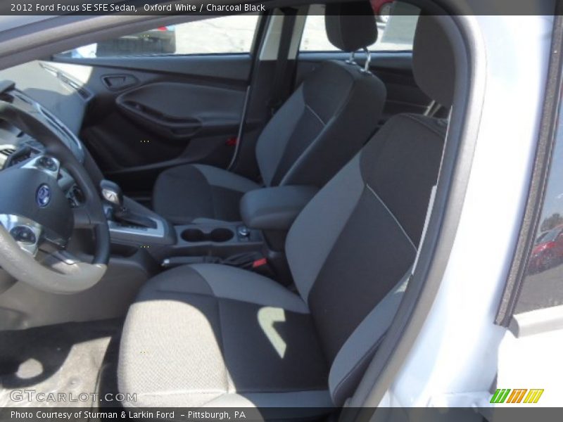 Oxford White / Charcoal Black 2012 Ford Focus SE SFE Sedan