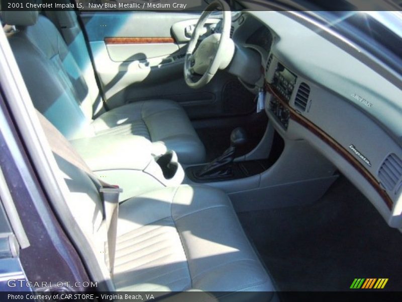 Navy Blue Metallic / Medium Gray 2001 Chevrolet Impala LS