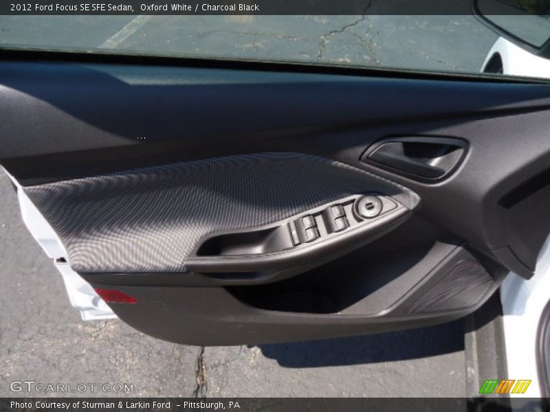 Oxford White / Charcoal Black 2012 Ford Focus SE SFE Sedan