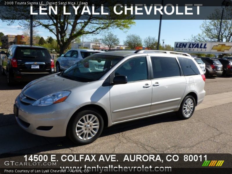 Desert Sand Mica / Fawn 2008 Toyota Sienna LE
