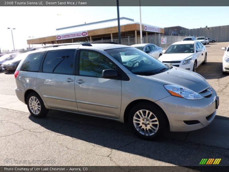 Desert Sand Mica / Fawn 2008 Toyota Sienna LE