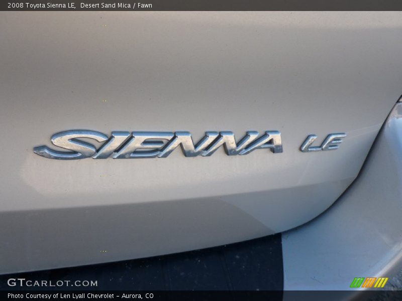 Desert Sand Mica / Fawn 2008 Toyota Sienna LE