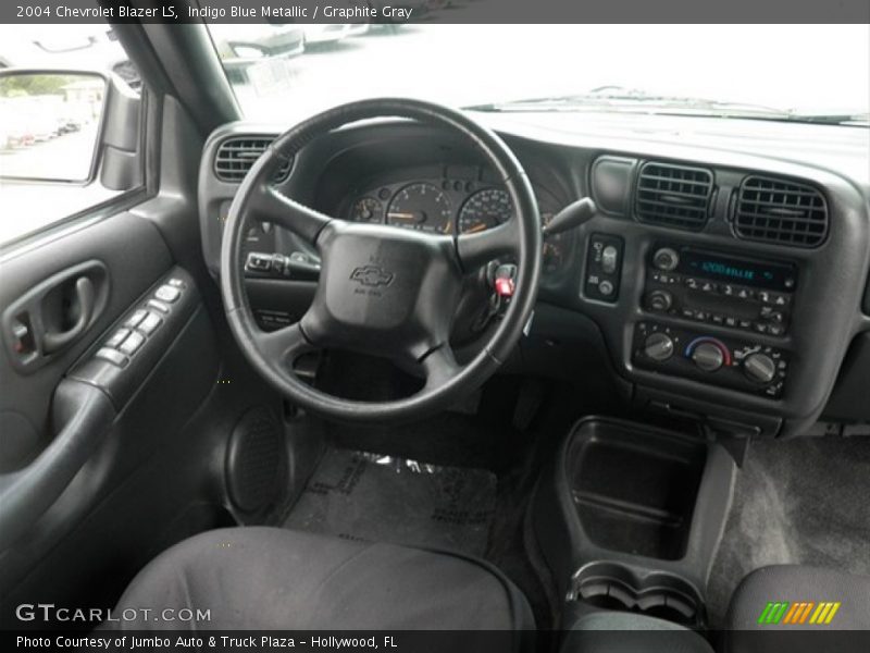 Indigo Blue Metallic / Graphite Gray 2004 Chevrolet Blazer LS
