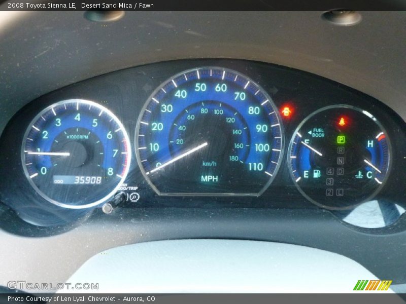 Desert Sand Mica / Fawn 2008 Toyota Sienna LE