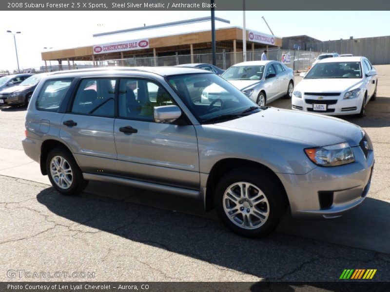 Steel Silver Metallic / Anthracite Black 2008 Subaru Forester 2.5 X Sports