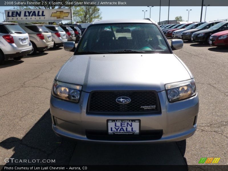 Steel Silver Metallic / Anthracite Black 2008 Subaru Forester 2.5 X Sports