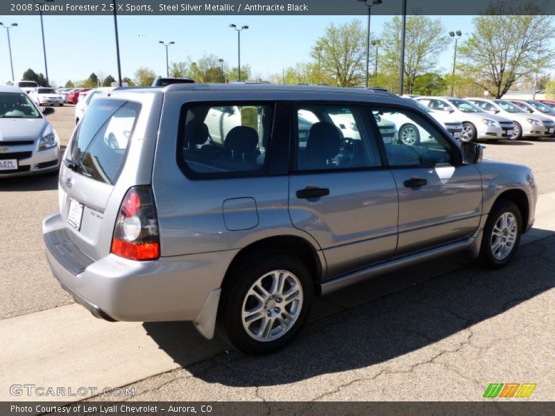 Steel Silver Metallic / Anthracite Black 2008 Subaru Forester 2.5 X Sports