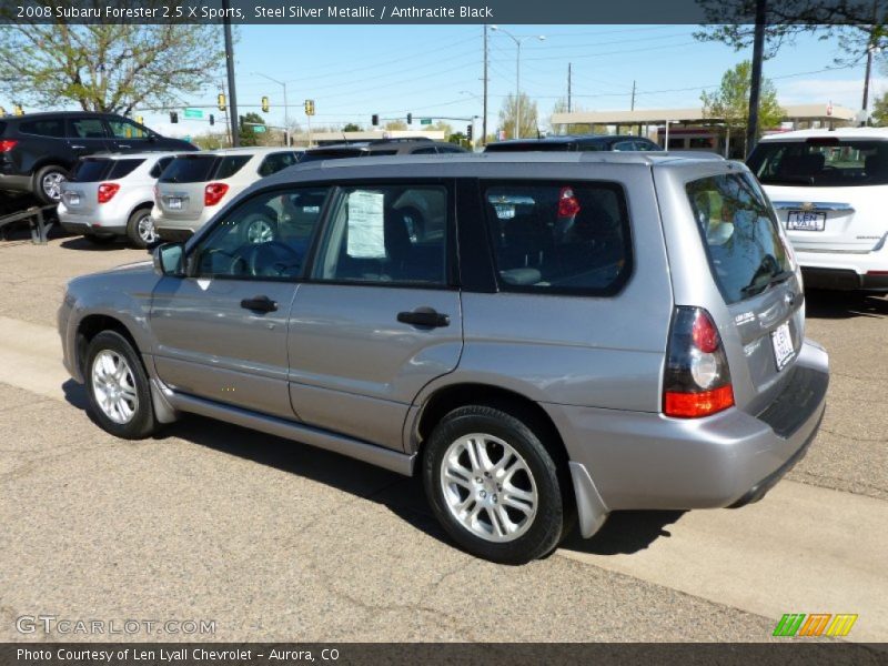 Steel Silver Metallic / Anthracite Black 2008 Subaru Forester 2.5 X Sports