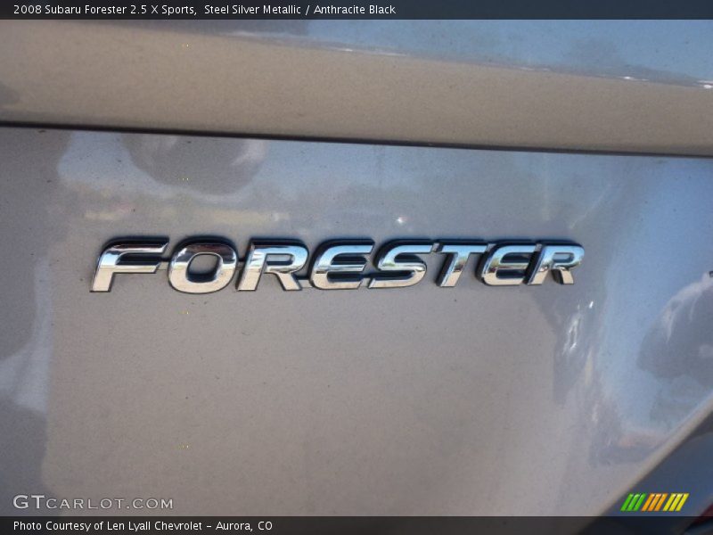 Steel Silver Metallic / Anthracite Black 2008 Subaru Forester 2.5 X Sports