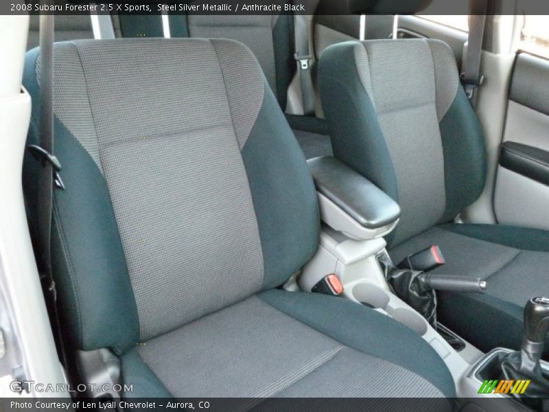 Steel Silver Metallic / Anthracite Black 2008 Subaru Forester 2.5 X Sports