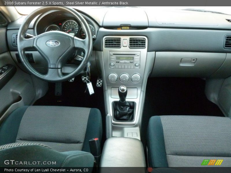 Steel Silver Metallic / Anthracite Black 2008 Subaru Forester 2.5 X Sports