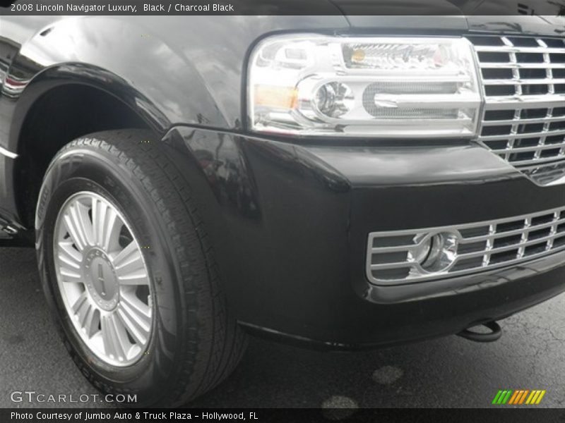 Black / Charcoal Black 2008 Lincoln Navigator Luxury